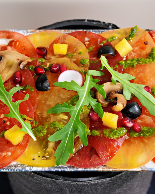 Carpaccio de Tomates d'Antan sauce by Damoya 