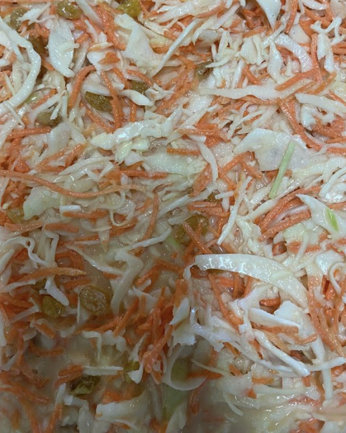 Coleslaw avec raisin sec