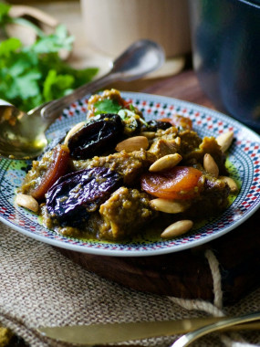 Tajine d'Agneau aux pruneaux & abricots confits