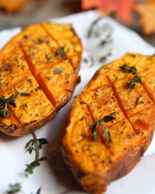 Patates douces Rôties