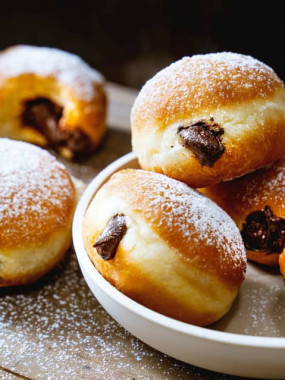 Beignet Fourré à la pâte à tartiner x 4