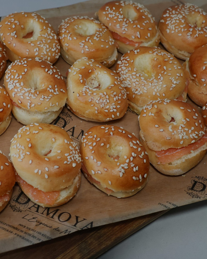 Mini bagel saumon mayo aneth - 6 pièces