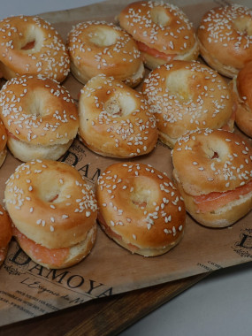 Mini bagel saumon mayo aneth - 6 pièces