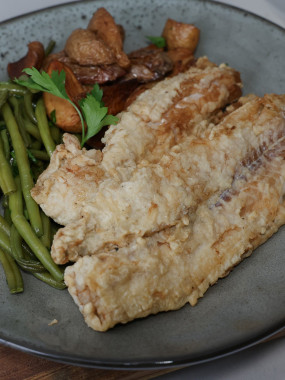 Filet de poisson pané - Riz Blanc 